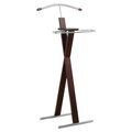 Monarch Specialties Valet Stand, Organizer, Suit Rack, Bedroom, Wood, Metal, Brown, Chrome, Contemporary, Modern I 2024